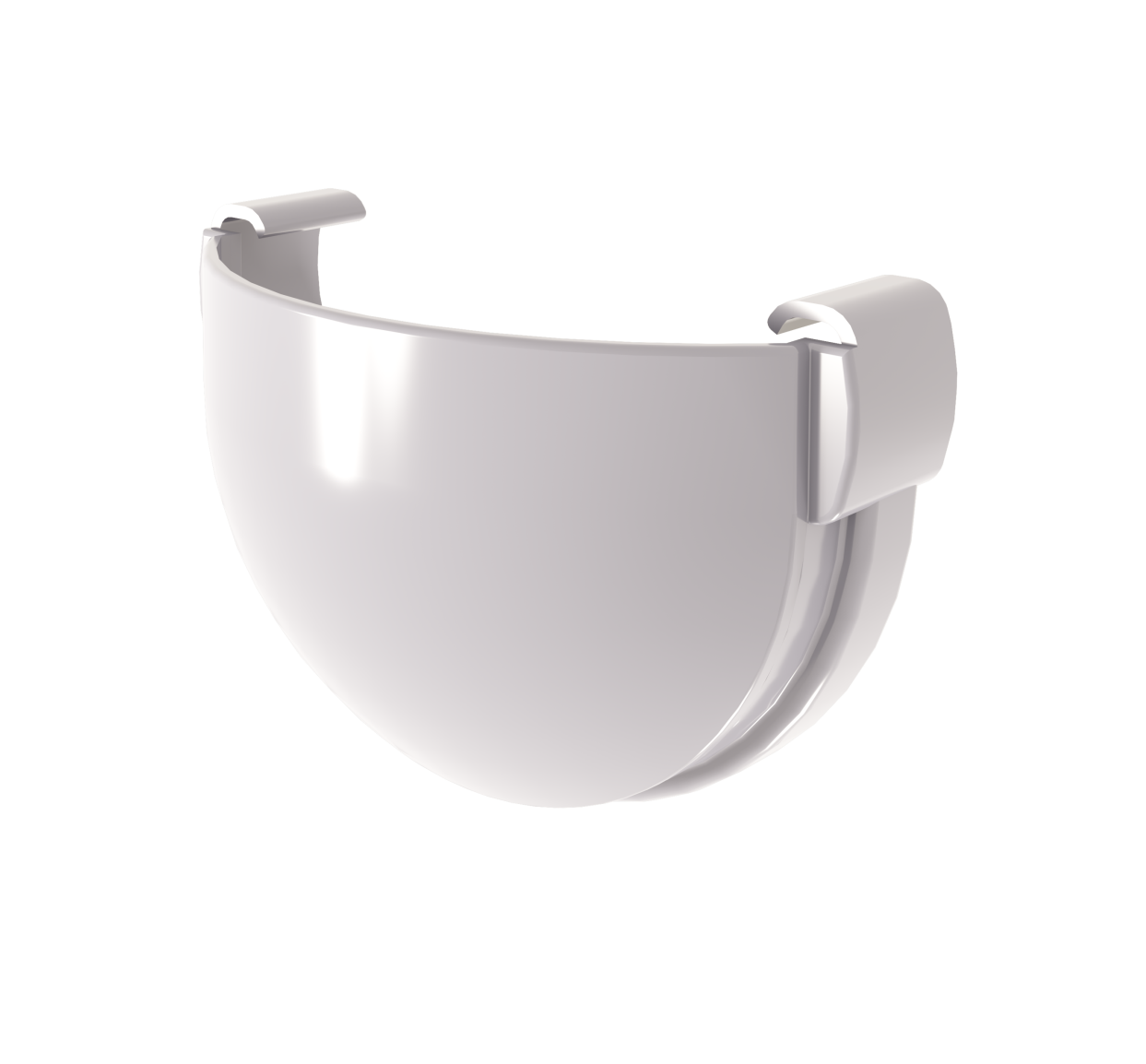 Заглушка желоба Дизайн ПВХ Гранд Лайн, белый, 135