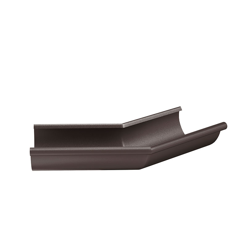 Угол желоба внешний 135 гр. Aquasystem (Аквасистем) PU Matt RR 32 (Темно-коричневый) 100/150