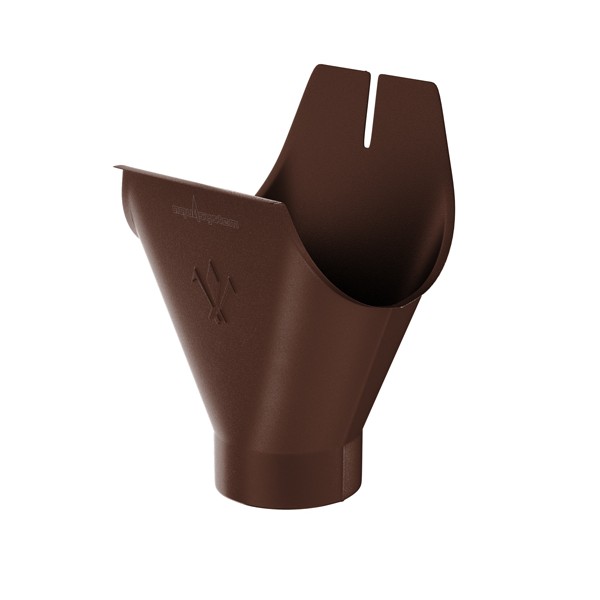 Воронка желоба Aquasystem (Аквасистем) PU Matt RAL 8017 (Коричневый) 100/150