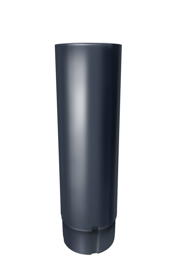 Труба водосточная металлическая  Гранд Лайн 90 мм, 3 м, цвет RAL 7024, мокрый асфальт