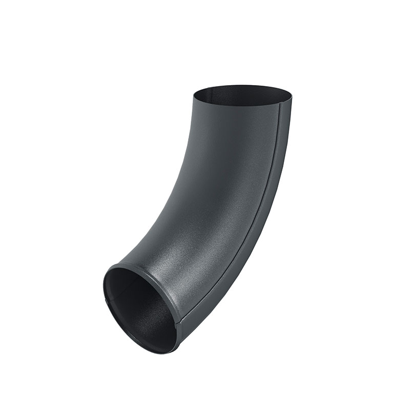 Отвод трубы Aquasystem (Аквасистем) PU Matt RAL 7024 (Темно-серый) 90/125