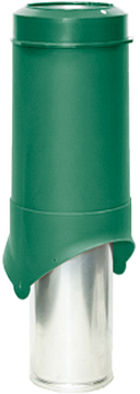 Вентвыход Krovent Pipe-VT IS труба 150is500 изолированный зелёный
