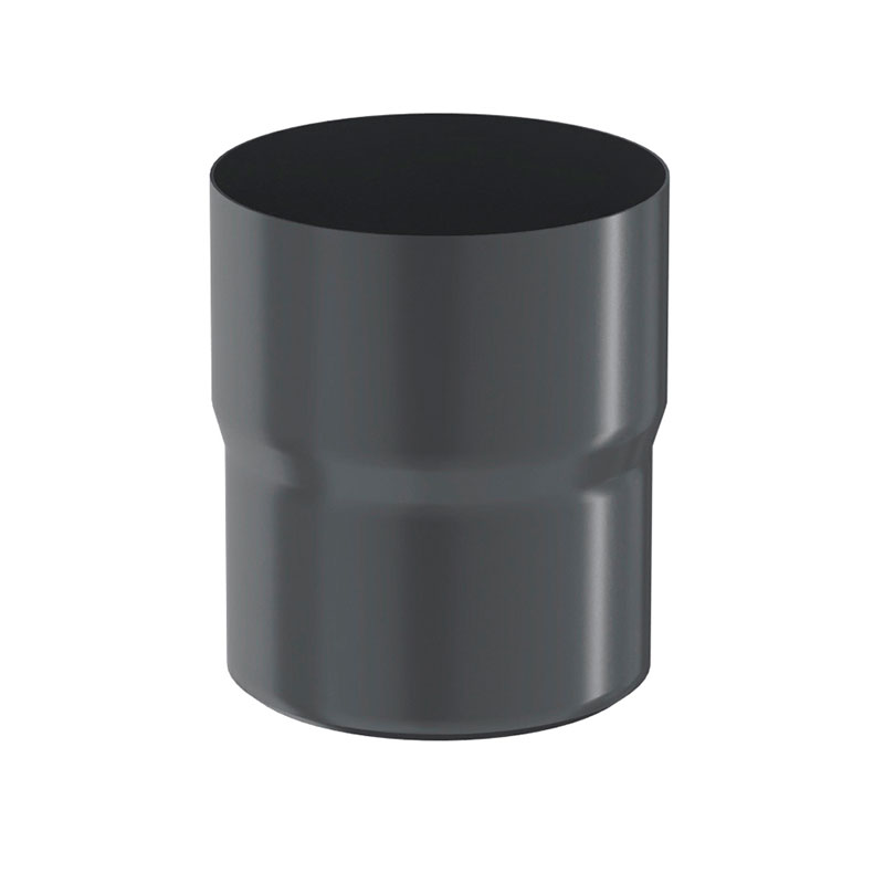 Соединитель трубы Aquasystem (Аквасистем) PU RAL 7024 (Серый) 90/125