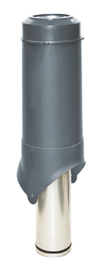 Вентвыход Krovent Pipe-VT IS труба 150is500 изолированный серый