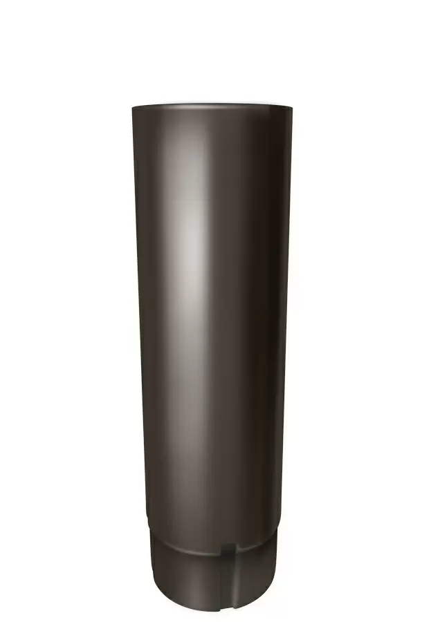 Труба водосточная металлическая Гранд Лайн, соединительная 1м, 90 мм, цвет RR 32