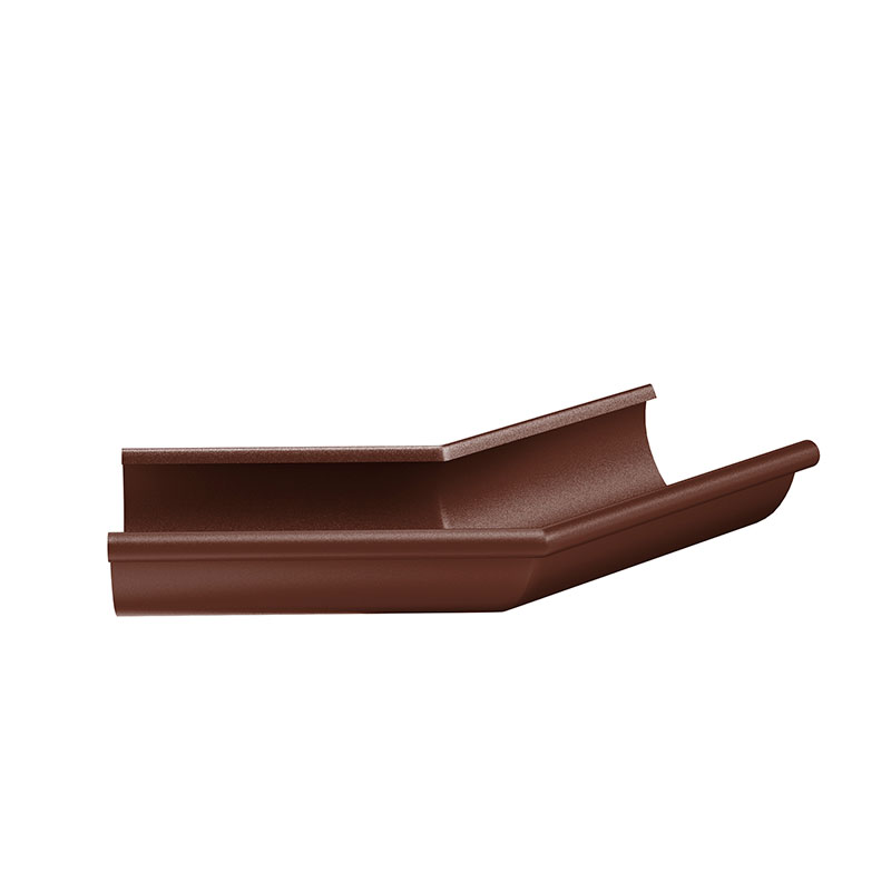 Угол желоба внешний 135 гр. Aquasystem (Аквасистем) PU Matt RAL 8017 (Коричневый) 100/150