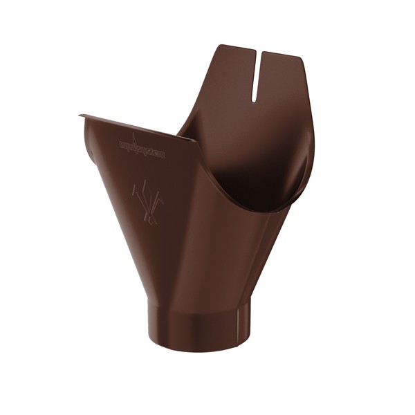 Воронка желоба Aquasystem (Аквасистем) PU RAL 8017 (Коричневый)  90/125