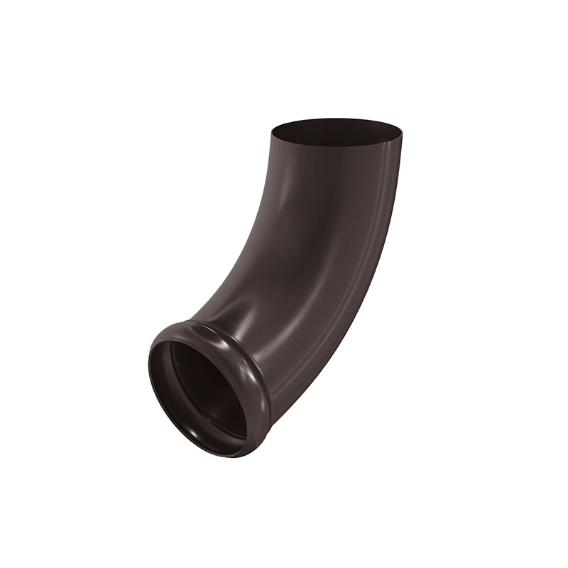Отвод трубы декорированный Aquasystem (Аквасистем) PU RAL 32 (Темно-коричневый) 90/125