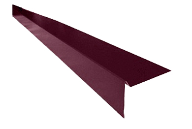 Ветровая (торцевая планка) для мягкой кровли Corundum50 Stynergy 0,5 сталь 3005 красный