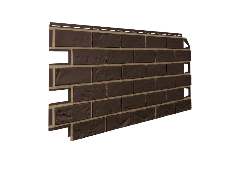 Фасадная панель Vilo со швом Brick (Кирпич) Dark Brown - Темно-коричневый