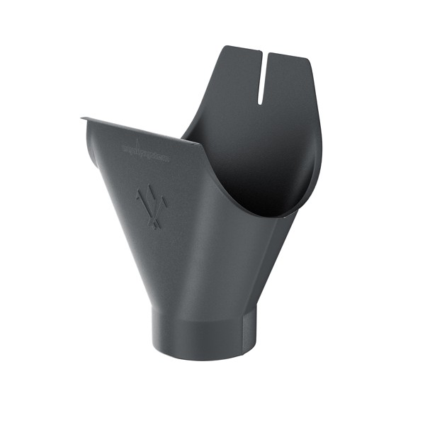Воронка желоба Aquasystem (Аквасистем) PU Matt RAL 7024 (Темно-серый) 100/150