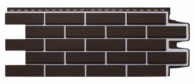 Фасадная панель Grand Line Design Клинкерный Кирпич 0,995х0,39 Шоколадный со швом RAL 7006