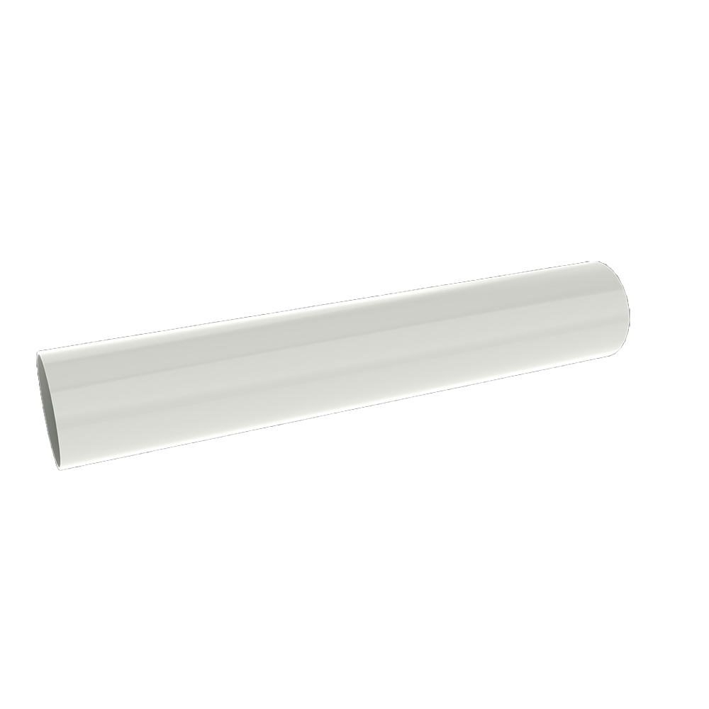 Труба круглая 3 м RUPLAST (РУПЛАСТ) Белый RAL 9003