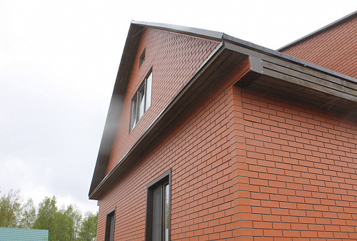Угол наружный Nordside Гладкий кирпич Тёмно-коричневый для фасадных панелей