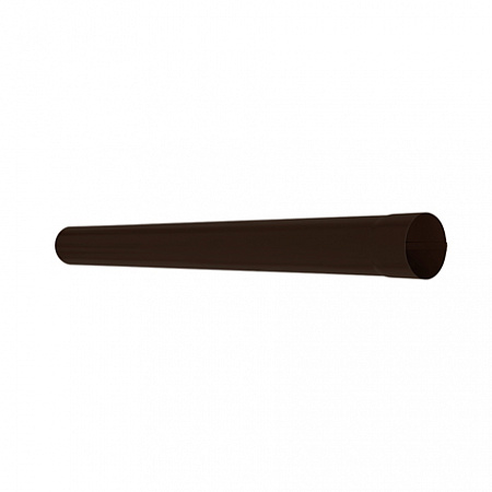 Труба водосточная 1м Аквасистем RR-32 (тёмно-коричневый) 125x90