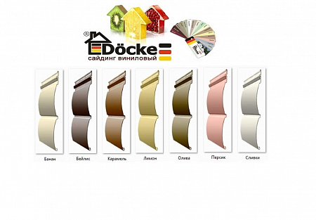 Сайдинг виниловый Docke (Дёке) Premium серия Блок Хаус Сливки