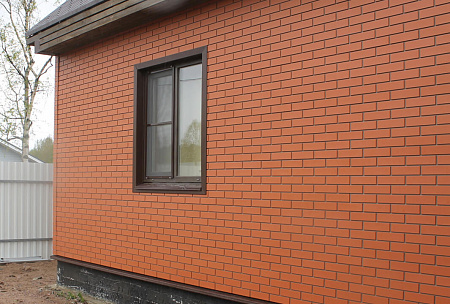 Угол наружный Nordside Гладкий кирпич Тёмно-коричневый для фасадных панелей