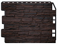 Фасадная панель FineBer Дачный Скол 3D Темно-коричневый